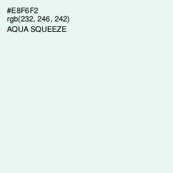 #E8F6F2 - Aqua Squeeze Color Image
